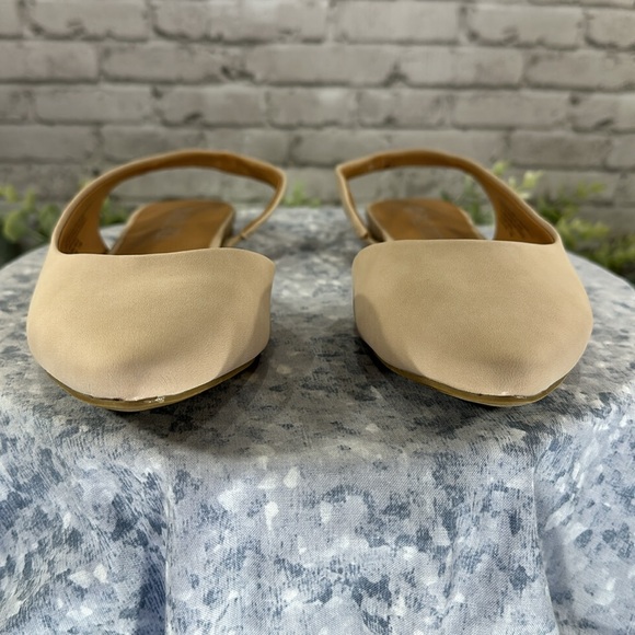 Falls Creek Nova Beige Pointed Toe Cutout Sling Back Dress Flats WMS 7.5M✨NWOT✨ - Picture 2 of 9